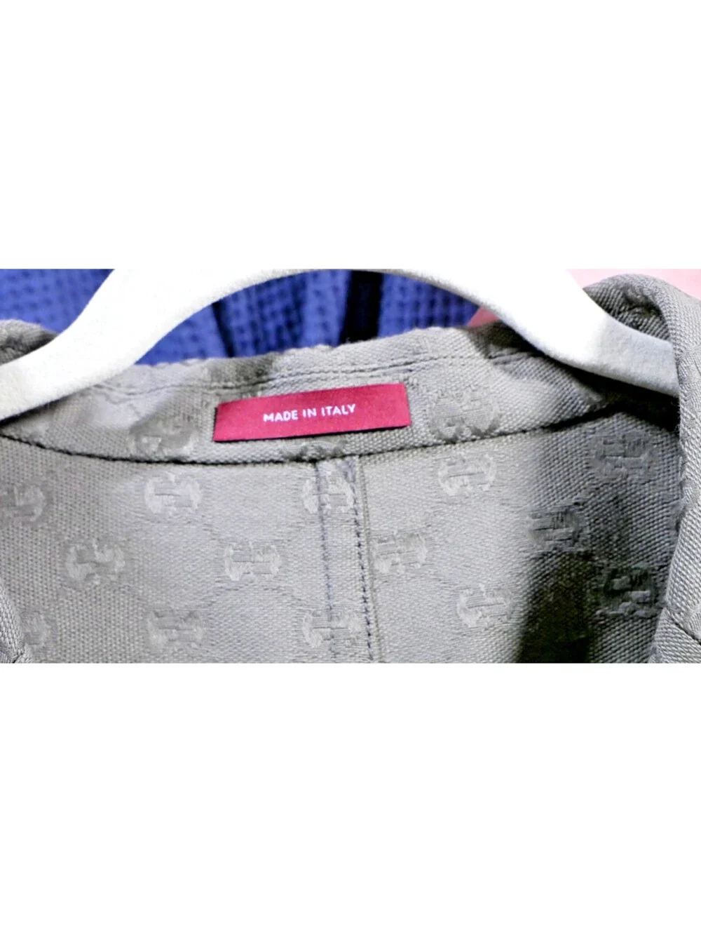Gucci GG Monogram Canvas Blazer Olive Made in Italy Men's Size US 40R